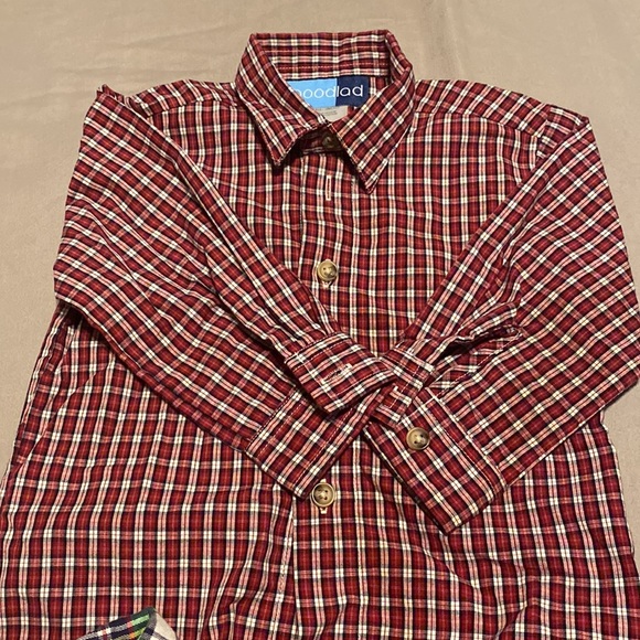 Lot of 3 Baby Boys 18 month plaid button down shirts - Chaps - Picture 2 of 10